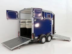 Ifor Williams Pferdeanhänger HB511|blau|Frontausstieg-Neu