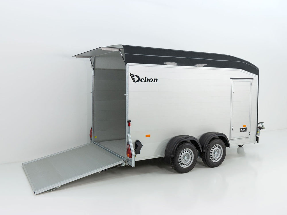 Debon Kofferanhänger Cargo C800 206x441cm H206 3,5 t|Alu|Polybug|Tür|schwarz-Neu