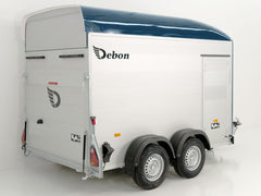 Debon Kofferanhänger C500 164x300cm H:200cm 2,0t|Alu|Polybug|Tür|blau-Neu