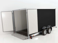 Vezeko Koffer-Absenkanhänger 167x400cm Höhe:190cm 3,5t|schwarz-Neu