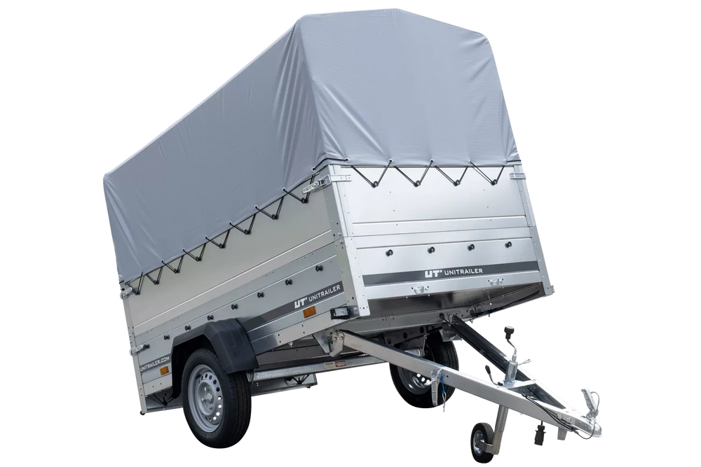 Führerschein B Anhänger Garden Trailer 230 KIPP mit Stützrad, zusätzlichen Bordwänden, Hochplane und Hochspriegel H800-Neu