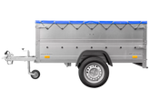 Kippbarer Pkw Anhänger Garden Trailer 200 KIPP mit zusätzlichen Bordwänden, Stützrad und Flachplane-Neu