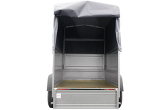 Neuanhänger Kipper ungebremst Garden Trailer 150 KIPP mit zusätzlichen Bordwänden, Stützrad, Hochplane und Hochspriegel-Neu
