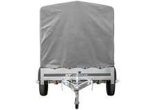 PKW Anhänger 230×125 Garden Trailer 230 KIPP Unitrailer 750 kg mit Stützrad, 110 cm hoher Plane und Hochspriegel-Neu