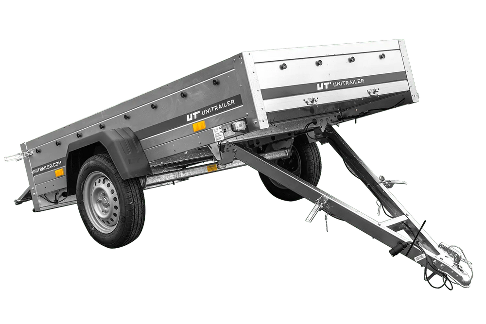 Transport Anhänger 230×125 Garden Trailer 230 KIPP Unitrailer 750 kg-Neu