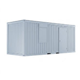 Bureau modulaire 20 pieds en kit (1 porte, 1 fenêtre, isolation PU)