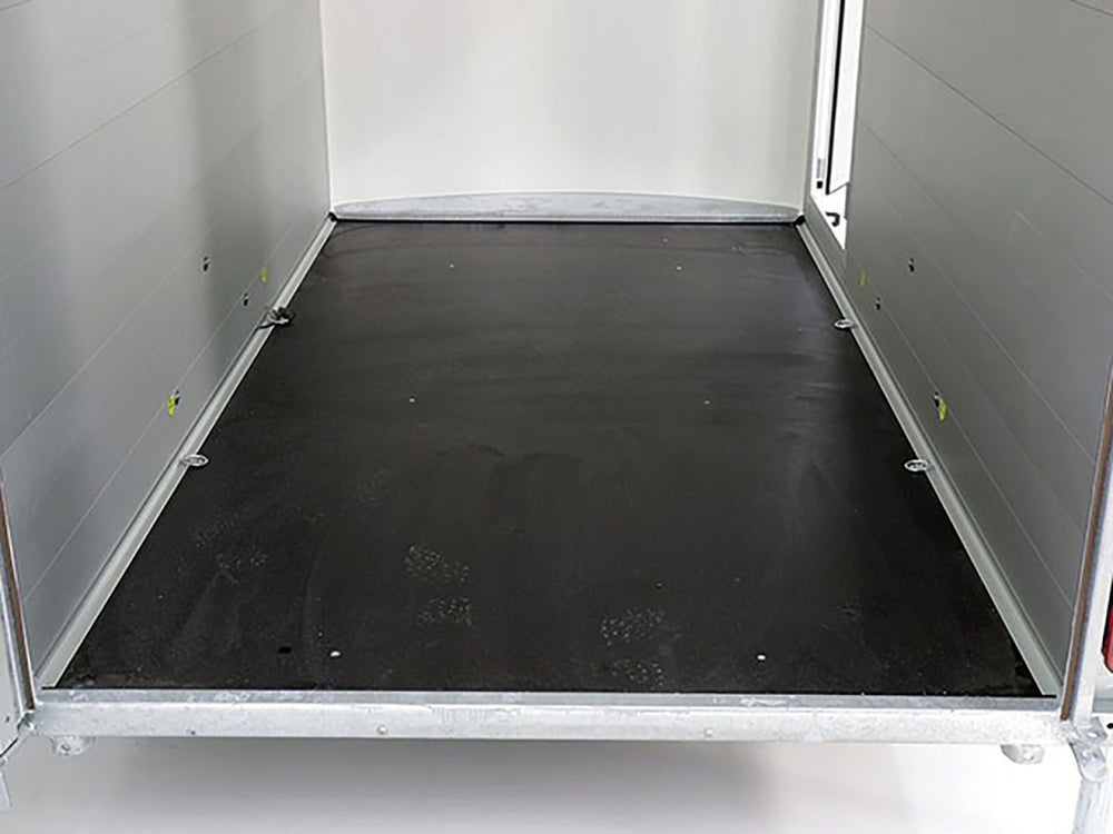 Debon Kofferanhänger C300 148x295cm H:190cm 1,3t|Alu|Polybug|Tür|schwarz-Neu