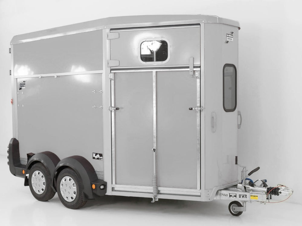 Ifor Williams Pferdeanhänger HB511|Heckklappen-Türkombination|silber-Neu