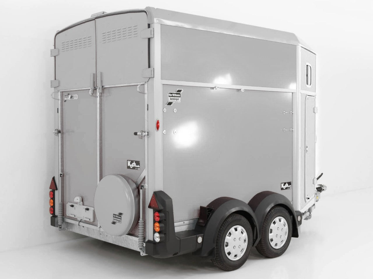 Ifor Williams Pferdeanhänger HB511|Sattelkammer|silber-Neu