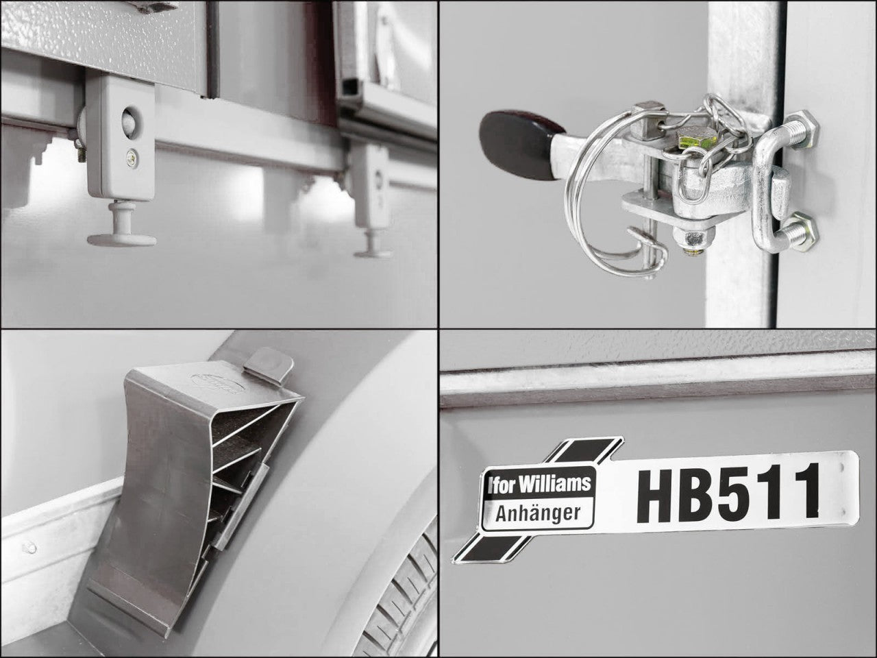 Ifor Williams Pferdeanhänger HB511|Sattelkammer|silber-Neu