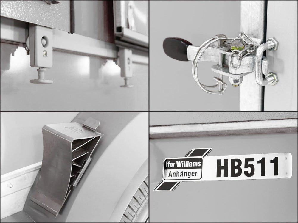 Ifor Williams Pferdeanhänger HB511|Sattelkammer|schwarz-Neu