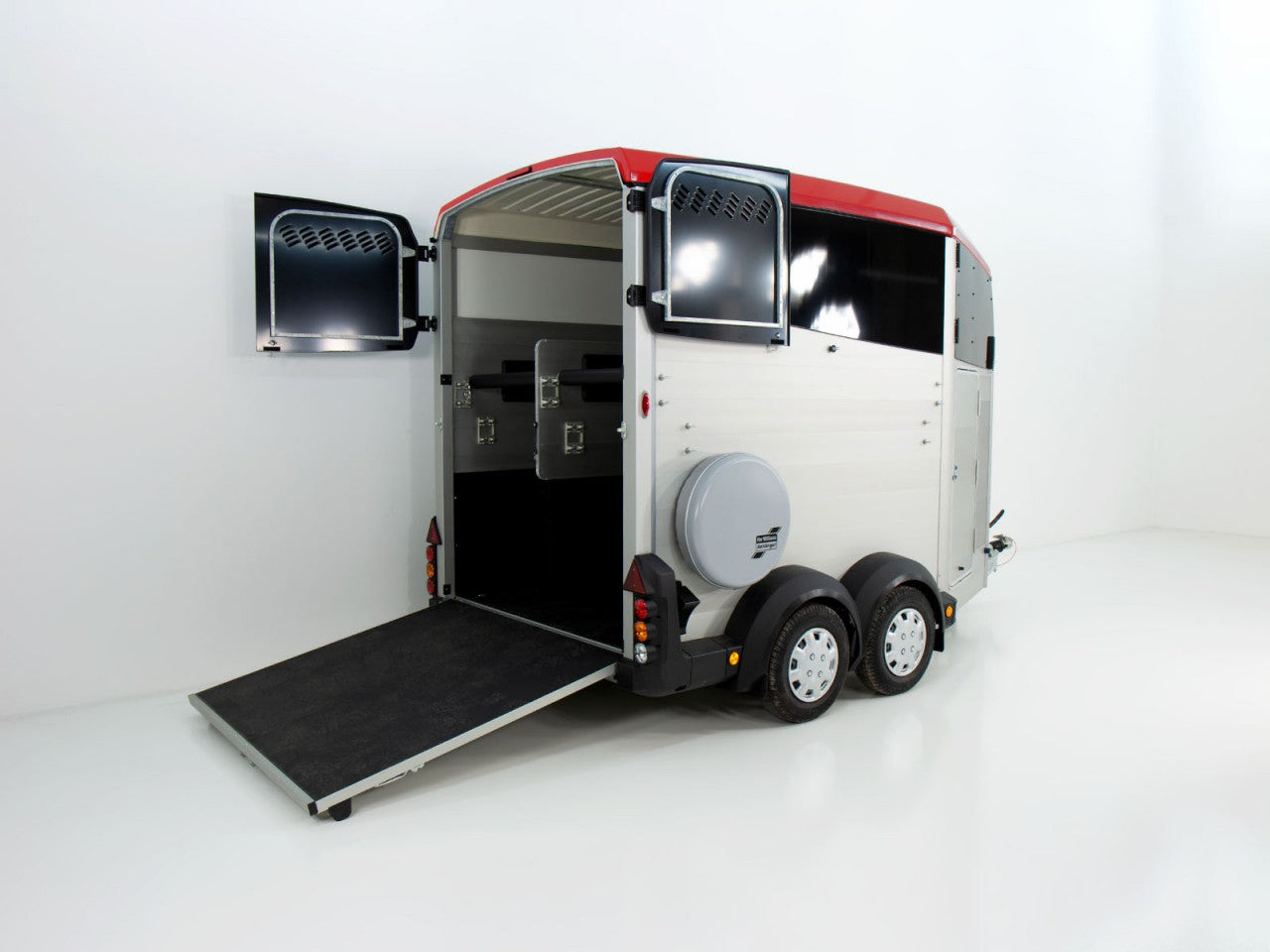 Ifor Williams Pferdeanhänger HBX 511|Sattelkammer|neues Modell|rot-Neu