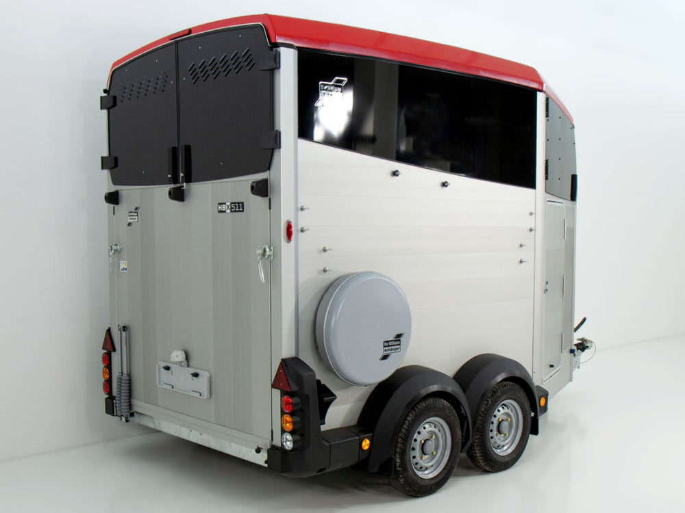 Ifor Williams Pferdeanhänger HBX 511|Sattelkammer|neues Modell|rot-Neu
