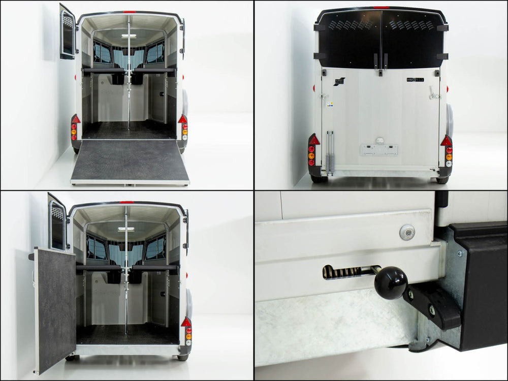 Ifor Williams Pferdeanhänger HBX 511|Sattelkammer|neues Modell|rot-Neu