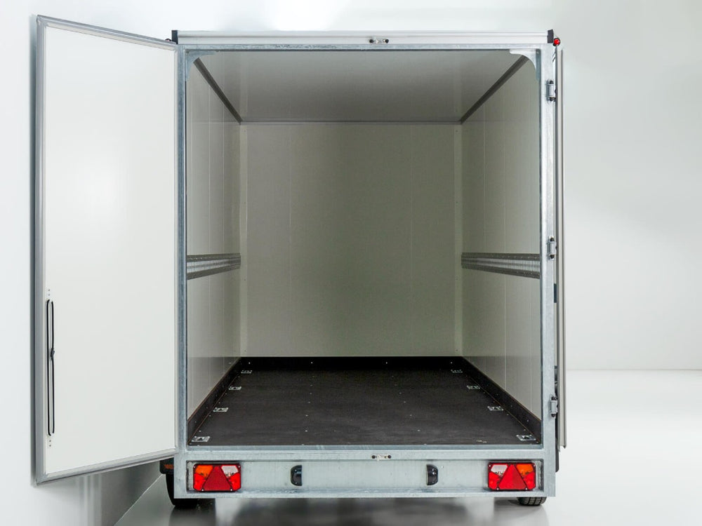 Vezeko Kofferanhänger 184x355cm Höhe:205cm 2,7t|schwarz-Neu
