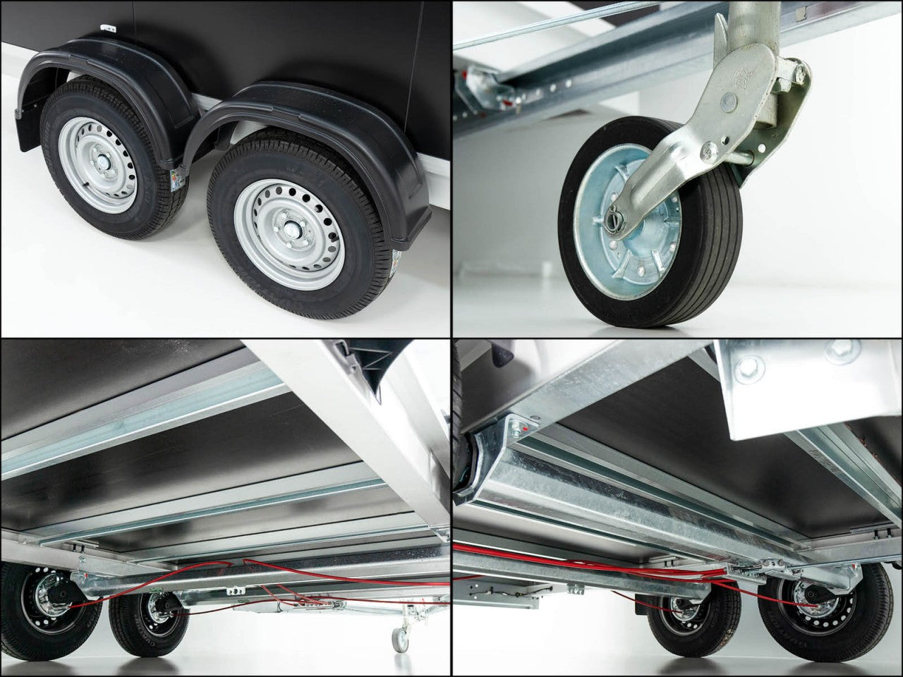 Vezeko Kofferanhänger 184x355cm Höhe:205cm 2,7t|schwarz-Neu