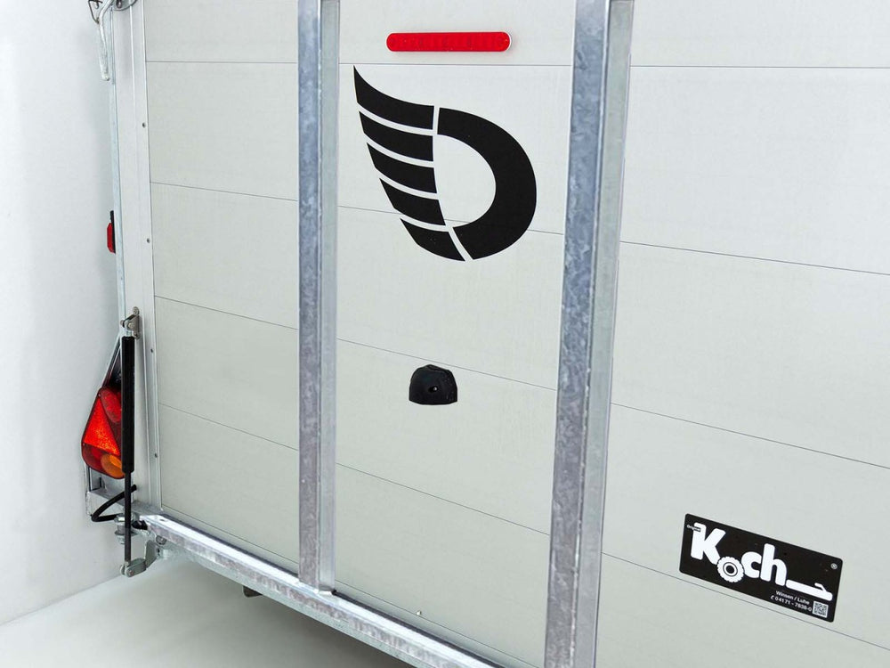 Debon Kofferanhänger Cargo C800 206x441cm H206 3,5 t|Alu|Polybug|Tür|schwarz-Neu