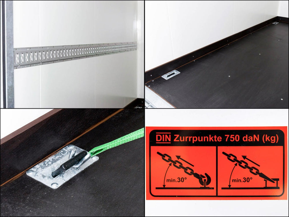 Vezeko Kofferanhänger 152x305cm Höhe:193cm 2,7t|Rampe|schwarz-Neu