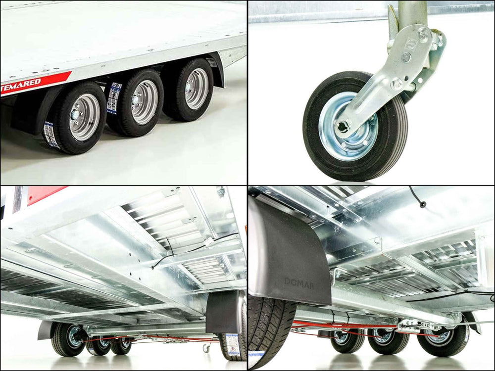 Temared Autotrailer CARLU 6021-S Aluboden 215x600cm 3,5t-Neu