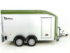 Debon Kofferanhänger Roadster C700 179×378 Höhe:201cm 2,6t|Alu|Polybug|Tür|olivgrün-Neu