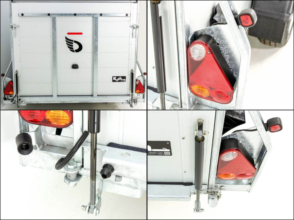 Debon Kofferanhänger Roadster C700 179×378 Höhe:201cm 2,6t|Alu|Polybug|Tür|olivgrün-Neu