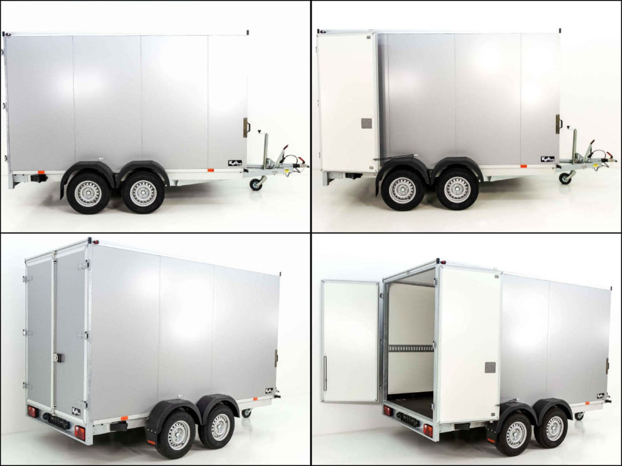 Vezeko Kofferanhänger 152x305cm Höhe:193cm 2,7t | silber-Neu