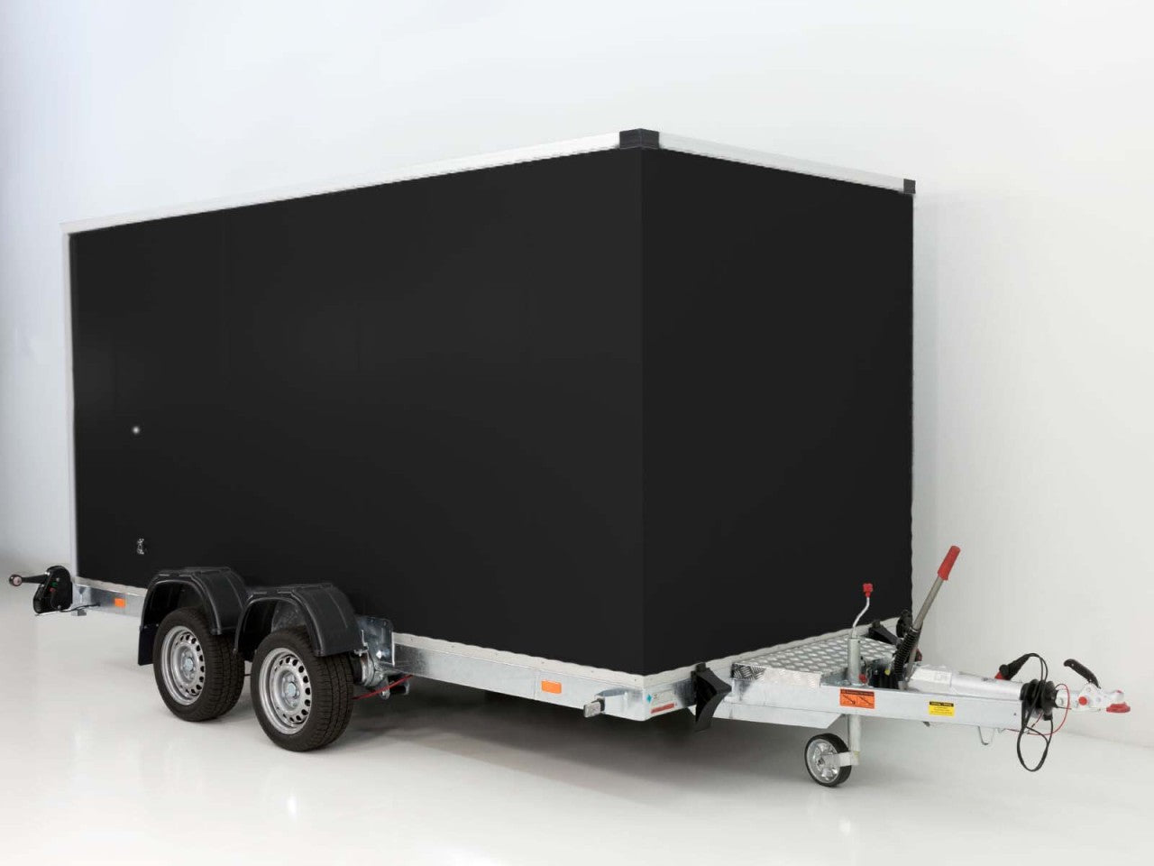Vezeko Koffer-Absenkanhänger 167x400cm Höhe:190cm 3,5t|schwarz-Neu