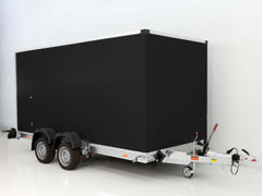 Vezeko Koffer-Absenkanhänger 167x400cm Höhe:190cm 3,5t|schwarz-Neu