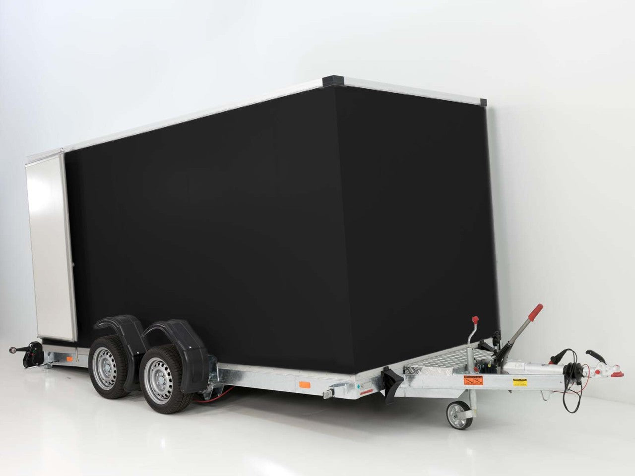Vezeko Koffer-Absenkanhänger 167x400cm Höhe:190cm 3,5t|schwarz-Neu