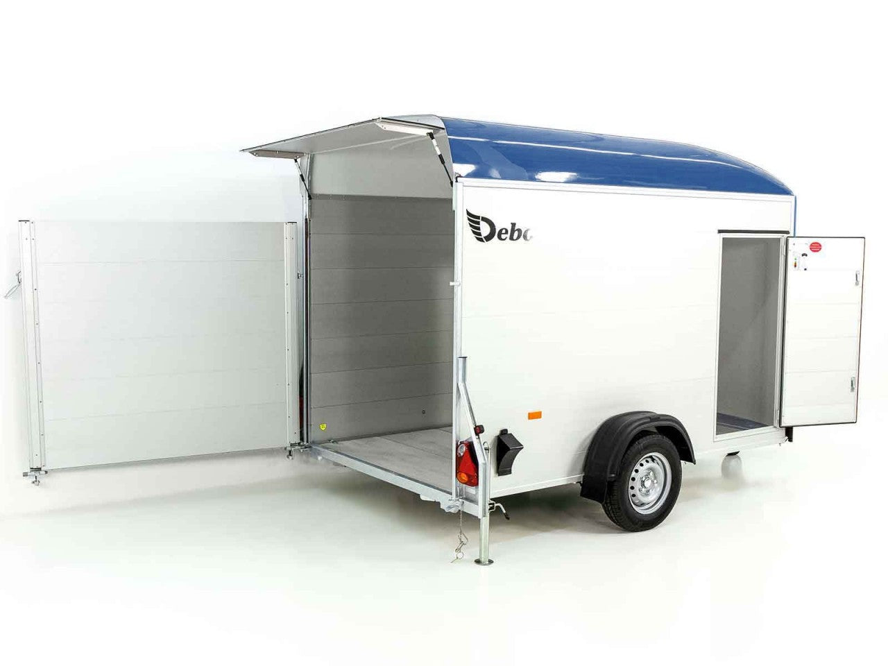 Debon Kofferanhänger C400 164x315cm H:200cm 1,3t|Alu, Polybug|Tür-Neu