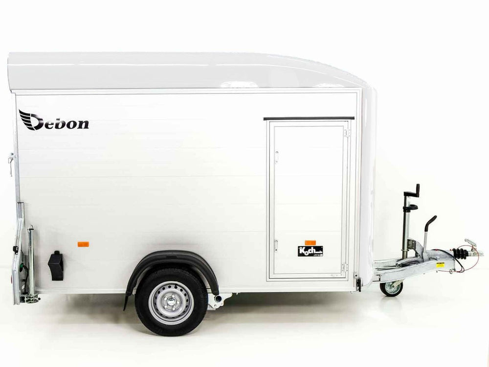 Debon Kofferanhänger C400 164x315cm H:200cm 1,3t|Alu, Polybug|Tür-Neu