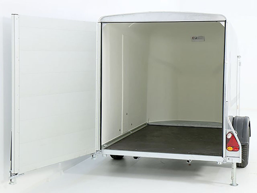 Debon Kofferanhänger Cargo 1300 Vollpoly 150x290cm H:160cm|Tür-Neu