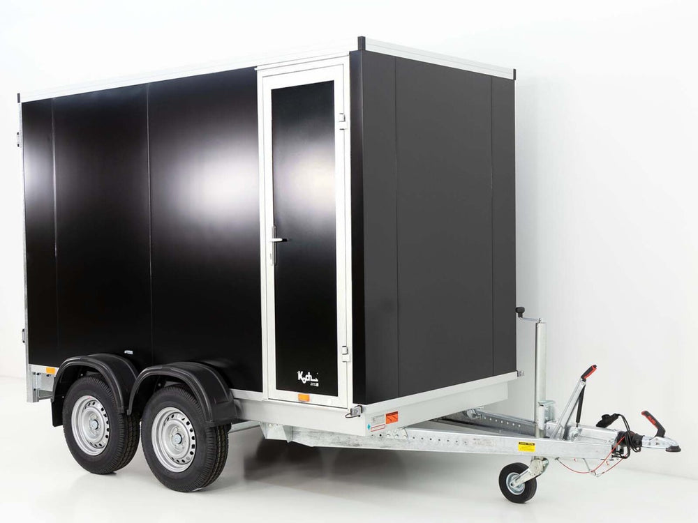 Vezeko Kofferanhänger 152x305cm Höhe:193cm 2,7t|Tür|schwarz-Neu