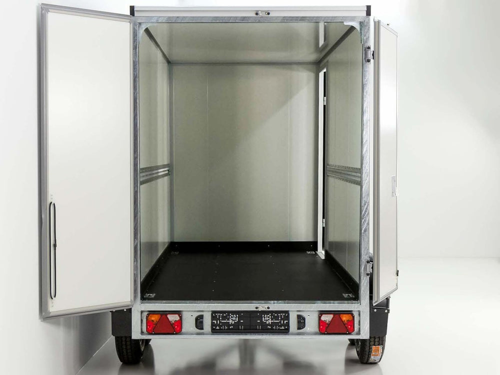 Vezeko Kofferanhänger 152x305cm Höhe:193cm 2,7t|Tür|schwarz-Neu