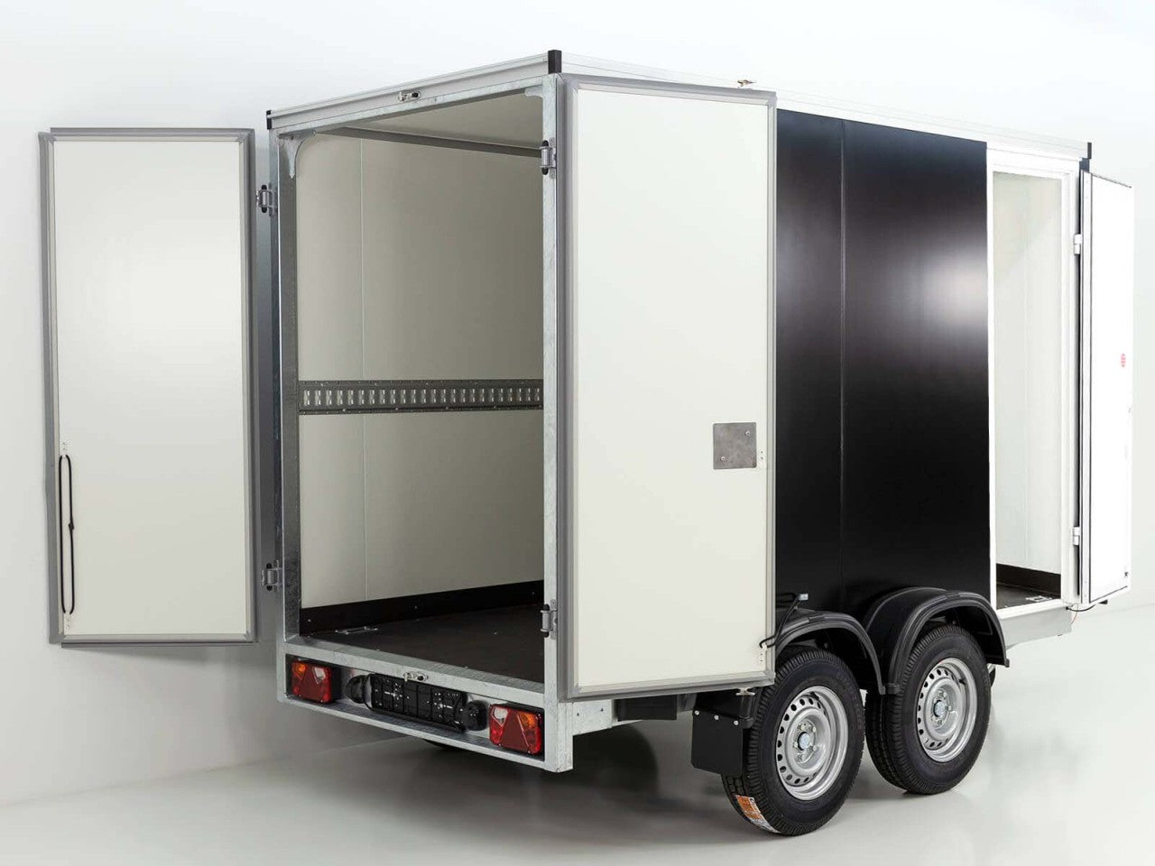 Vezeko Kofferanhänger 152x305cm Höhe:193cm 2,7t|Tür|schwarz-Neu