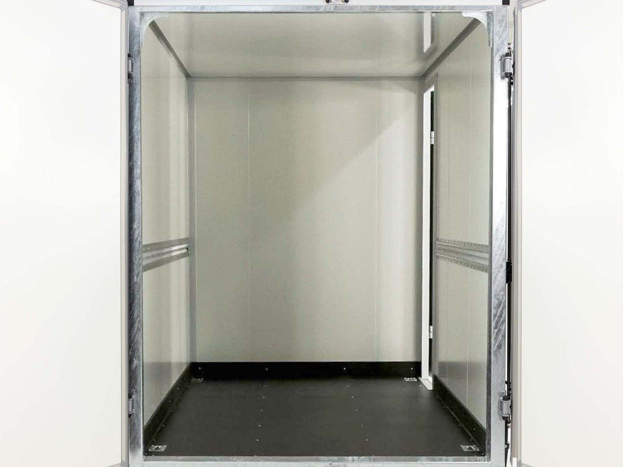 Vezeko Kofferanhänger 152x305cm Höhe:193cm 2,7t|Tür|schwarz-Neu