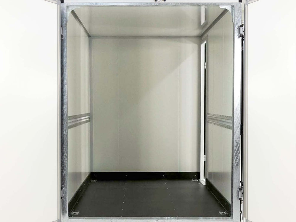 Vezeko Kofferanhänger 152x305cm Höhe:193cm 2,7t|Tür|schwarz-Neu