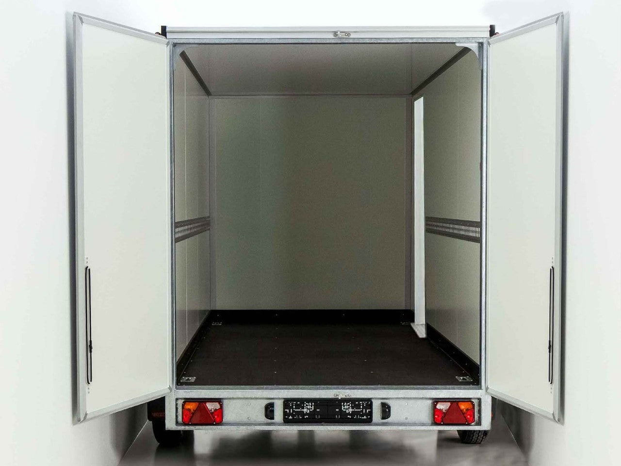 Vezeko Kofferanhänger 152x305cm Höhe:193cm 2,7t|Tür|silber-Neu