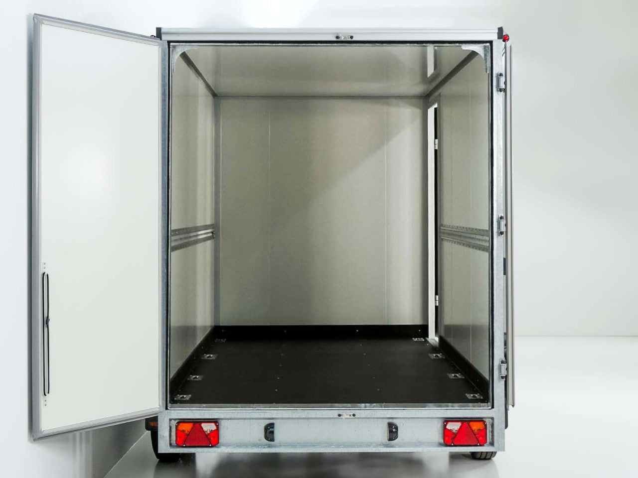 Vezeko Kofferanhänger 184x405cm Höhe:205cm 2,7t|Tür|schwarz-Neu