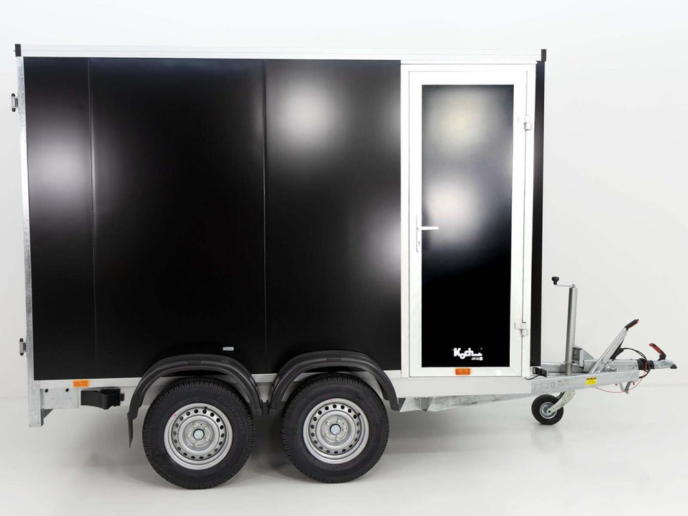 Vezeko Kofferanhänger 152x355cm Höhe:193cm 2,7t|Tür|schwarz-Neu