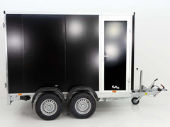 Vezeko Kofferanhänger 152x355cm Höhe:193cm 2,7t|Tür|schwarz-Neu