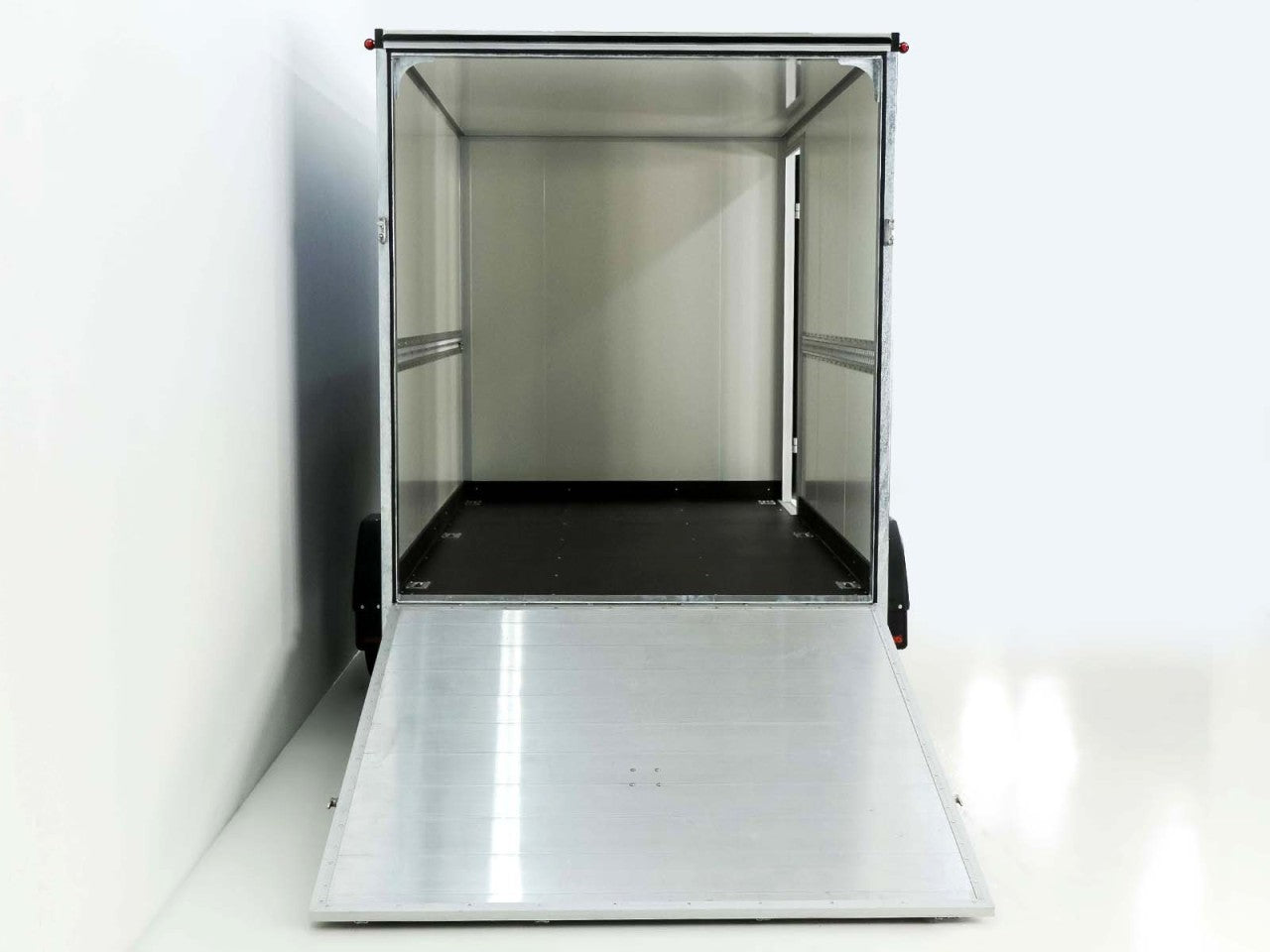 Vezeko Kofferanhänger 152x355cm Höhe:193cm 2,7t|Rampe|Tür|schwarz-Neu