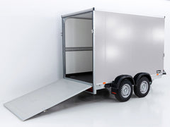Vezeko Kofferanhänger 152x355cm Höhe:193cm 2,7t|Rampe|silber-Neu