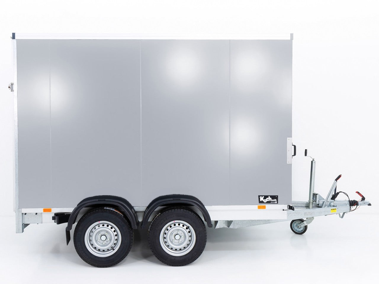 Vezeko Kofferanhänger 152x355cm Höhe:193cm 2,7t|Rampe|silber-Neu