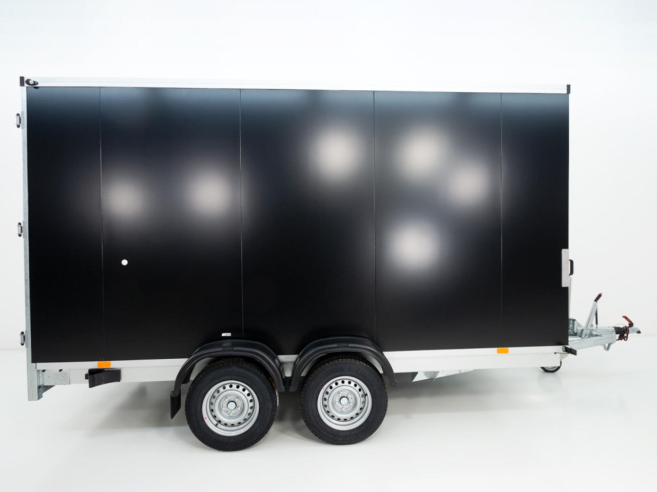 Vezeko Kofferanhänger 204x405cm Höhe:205cm 2,7t|Rampe|schwarz-Neu