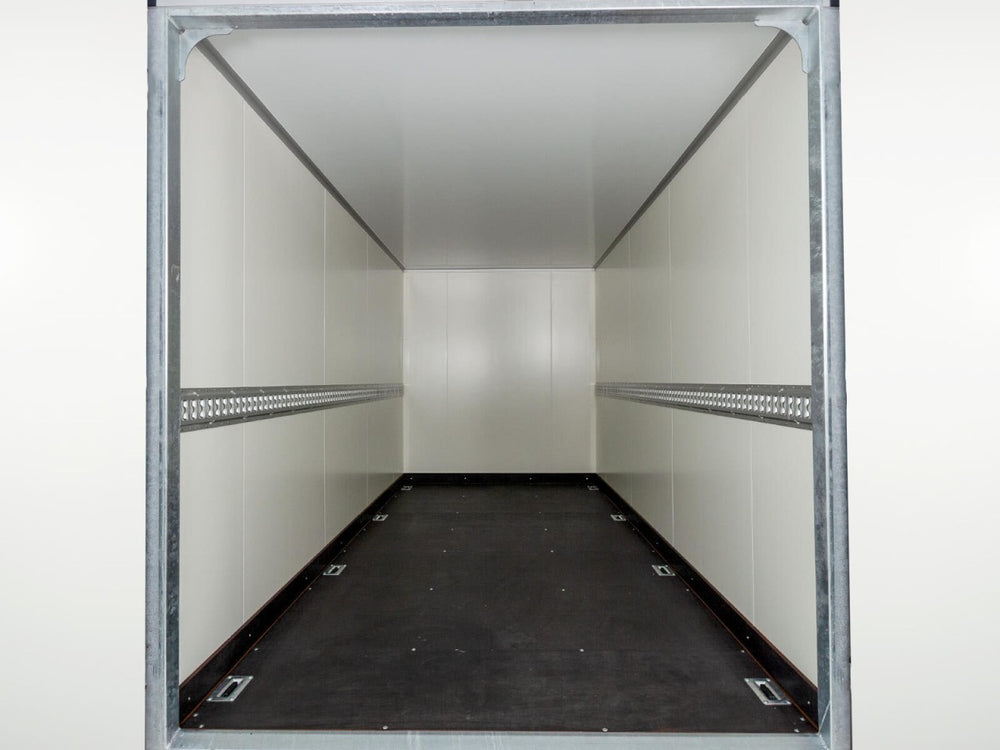 Vezeko Kofferanhänger 204x405cm Höhe:205cm 2,7t|Rampe|schwarz-Neu