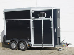 Ifor Williams Pferdeanhänger HB511|Heckklappen-Türkombination|schwarz-Neu