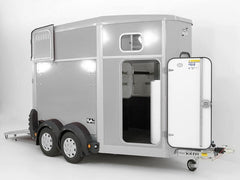 Ifor Williams Pferdeanhänger HB506|Sattelkammer|Silber-Neu