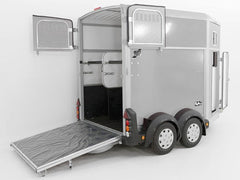 Ifor Williams Pferdeanhänger HB506|Sattelkammer|Silber-Neu