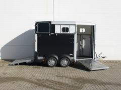 Ifor Williams Pferdeanhänger HB511|Heckklappen-Türkombination|schwarz-Neu